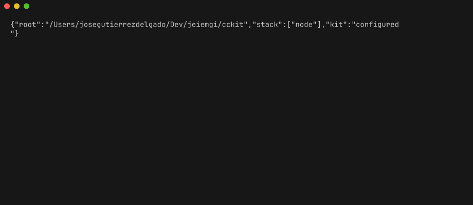 Detect this repo's stack + kit state